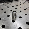 STAINLESS STEEL WELD ON MALE FITTING W/ ROUND BASE