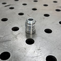 ALUMINIUM WELD ON MALE FITTING W/ ROUND BASE